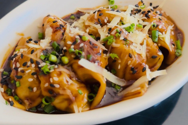 Wanton Cerdo y Vegetales